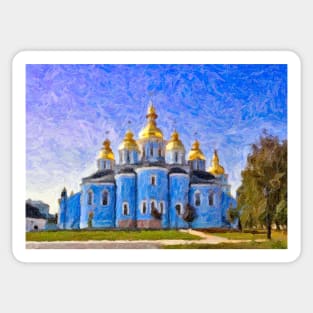 St Michael&#39;s Golden Domed Monastery, Kiev Sticker